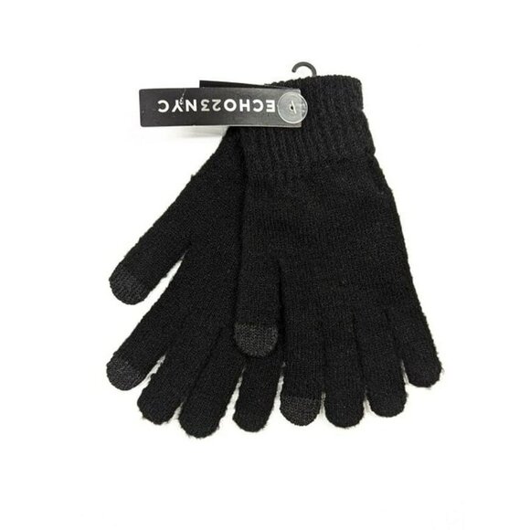 Echo 23 NYC Women's Solid Smartphone Gloves Black O/S (MSRP $38) - Picture 2 of 4